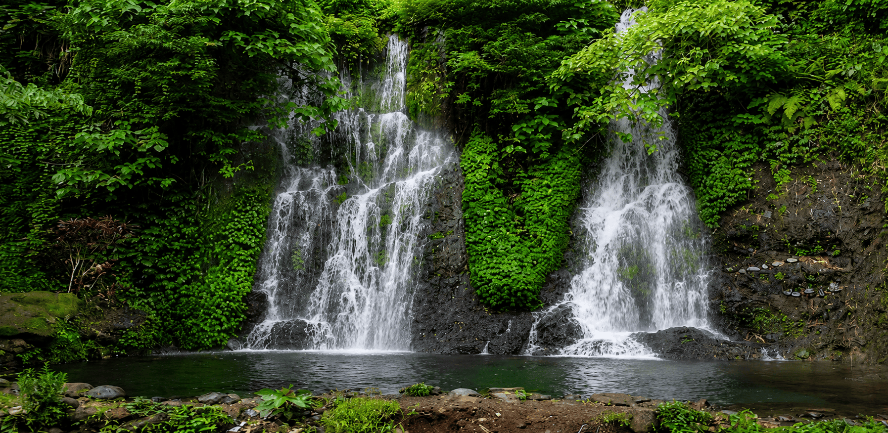 Air Terjun Jagir, Pesona Tiga Air Terjun Kembar di Kaki Gunung Ijen